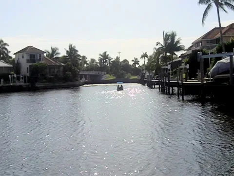 Boat canal Stock Footage 27750731