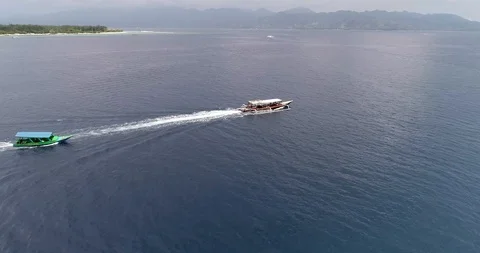 BOAT CHASE BALI 스톡 동영상 105075237