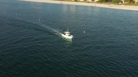 Boat Chase on the Bay Vídeo Stock 103664763