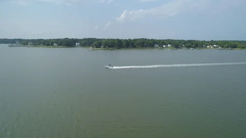 Boat Chase Stock Footage 117435612