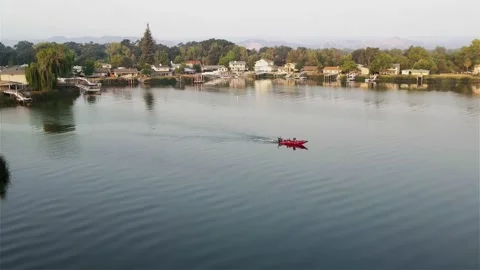 Boat chase Stock Footage 138761910