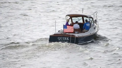 Boat in the Chesapeake Bay Vídeos de archivo 88962489