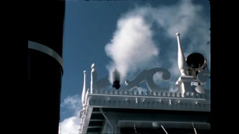 Boat chimney Stock Footage 276289741
