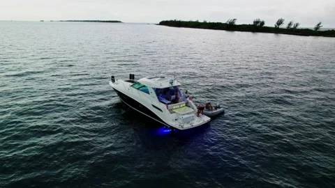 Boat on the coast of Bimini Stock Footage 232427820