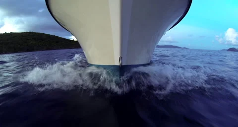 A boat comming near the camera Stock Footage 42799135