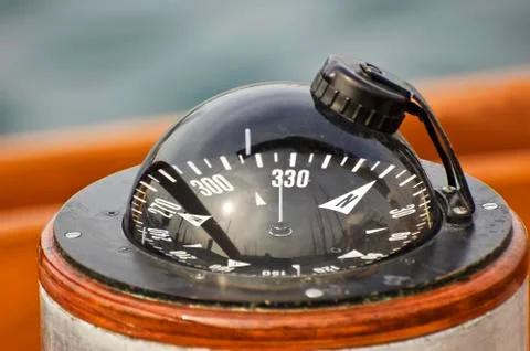 Boat compass Stock Photos