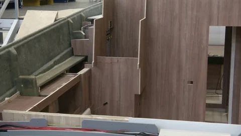 Boat in construction in a shipyard Stock Footage 72143646