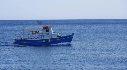 Boat in Crest Stock Footage 68537474