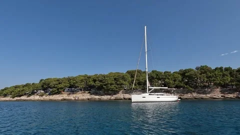 Boat in Croatia Stock Footage 251159674