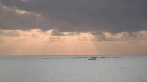 Boat Crossing The Beach Stock Footage 170472586
