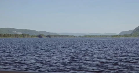 Boat cruising view Stock Footage 201313891