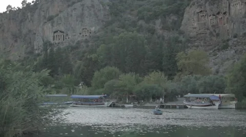 Boat Dalyan Stock Footage 48391345