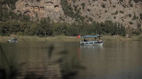 Boat Dalyan Stock Footage 48391451