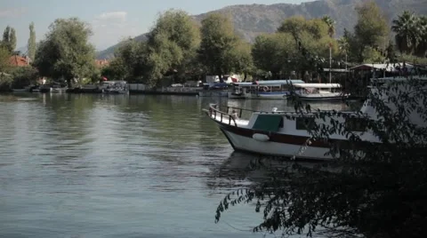 Boat Dalyan Stock Footage 48391599