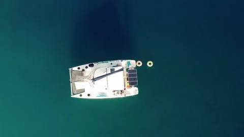Boat dans l' Archipel des San Blas au Panama Stock Footage 225888733