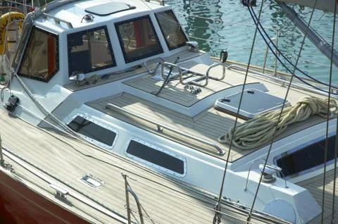 Boat deck Foto stock