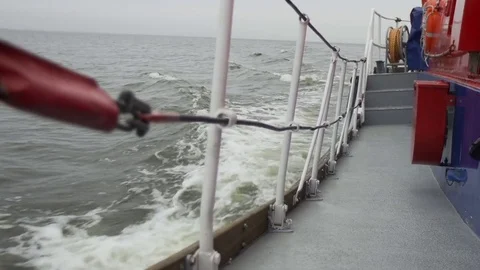 Boat Deck water views Stockbeeldmateriaal 73131996