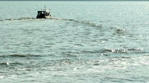Boat Departing3 Stock Footage 11304771