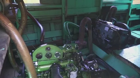 Boat diesel engine 库存影片 146730910