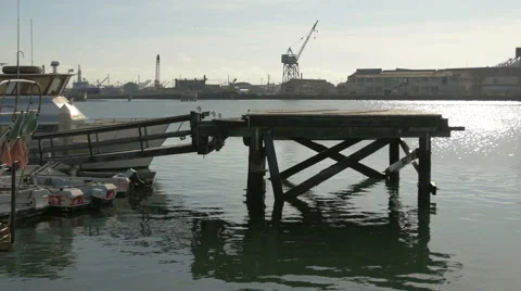 Boat Dock Stock Footage 40451566