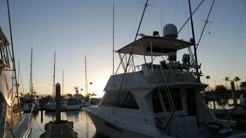 Boat At The Dock Stock Footage 104805167