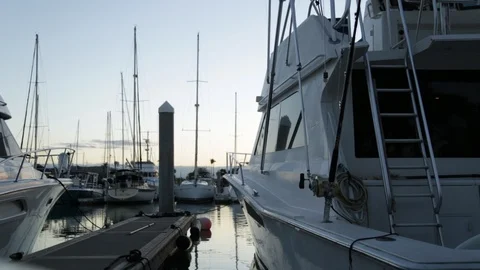 The Boat At The Dock Stock Footage 104805283