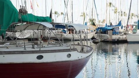 A Boat On A Dock Stock Footage 104810735