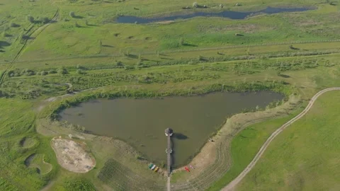 Boat Dock On The Lake Stock Footage 155893260