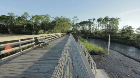 Boat Dock on marsh 動画素材 66477942
