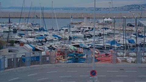 Boat dock Nice Stock Footage 93175546