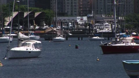 Boat dock - September 9th, 2010 - Rio de janeiro, Brazil Stock Footage 314850746