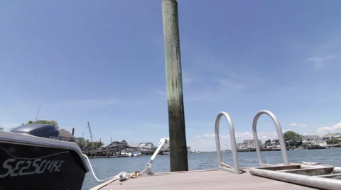 Boat Dock Slider Stock Footage 64944977