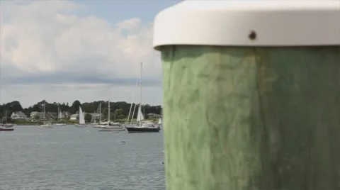 Boat Dock Slider Stock Footage 64945323