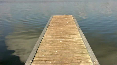 Boat dock straight out HD Stock Footage 83545