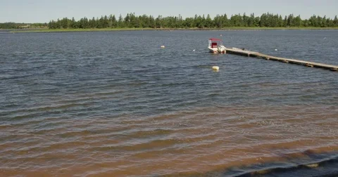 Boat on dock - tilt up - slow motion Stock Footage