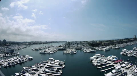 Boat Dock Time Lapse, Laguna Niguel Stock Footage 51827886