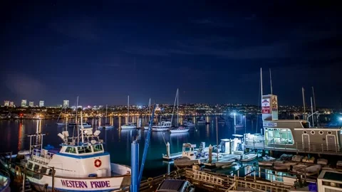A boat docked at a dock Stock Footage 156016098