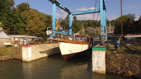 Boat docking Day Stock Footage 95072955