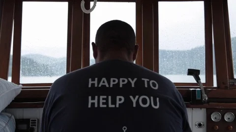 Boat driver Stock Footage 118017333