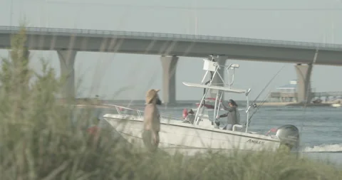 Boat Driving By Video stock 134283611