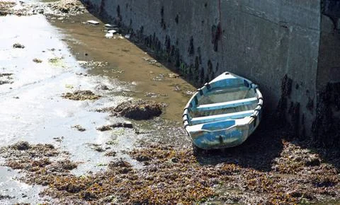 Boat on dry dock Stock Photos