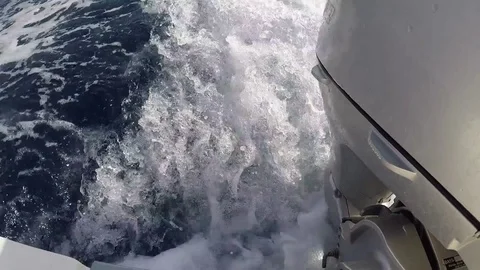 Boat engine running Stock Footage 79160457