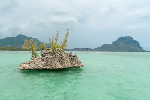 Boat excursion in Mauritius going to Ile aux Benitiers Stock Photos