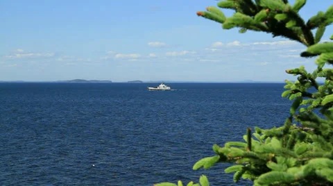 Boat Ferry Stock Footage 28838476