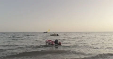 Boat floating Stock Footage 140538451