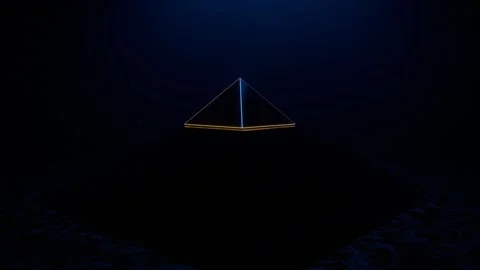 A boat floating in the ocean at night Stock Footage 309926152