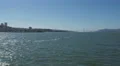 Boat floating on water in San Francisco 4k or 4k+ Resolution