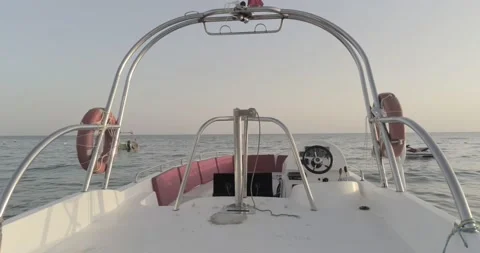 Boat floating zoom in Stock Footage 140538370