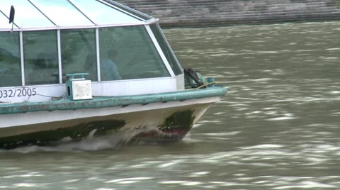 Boat Follow The Danube Stock Footage 45998309