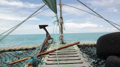 On the Boat Video stock 8692944